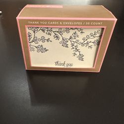 Thank You Cards & Envelopes 