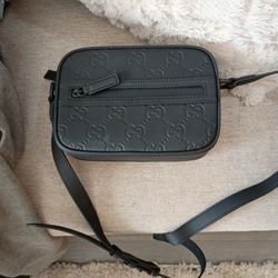 Gucci Black Rubber Crossbody Bag 