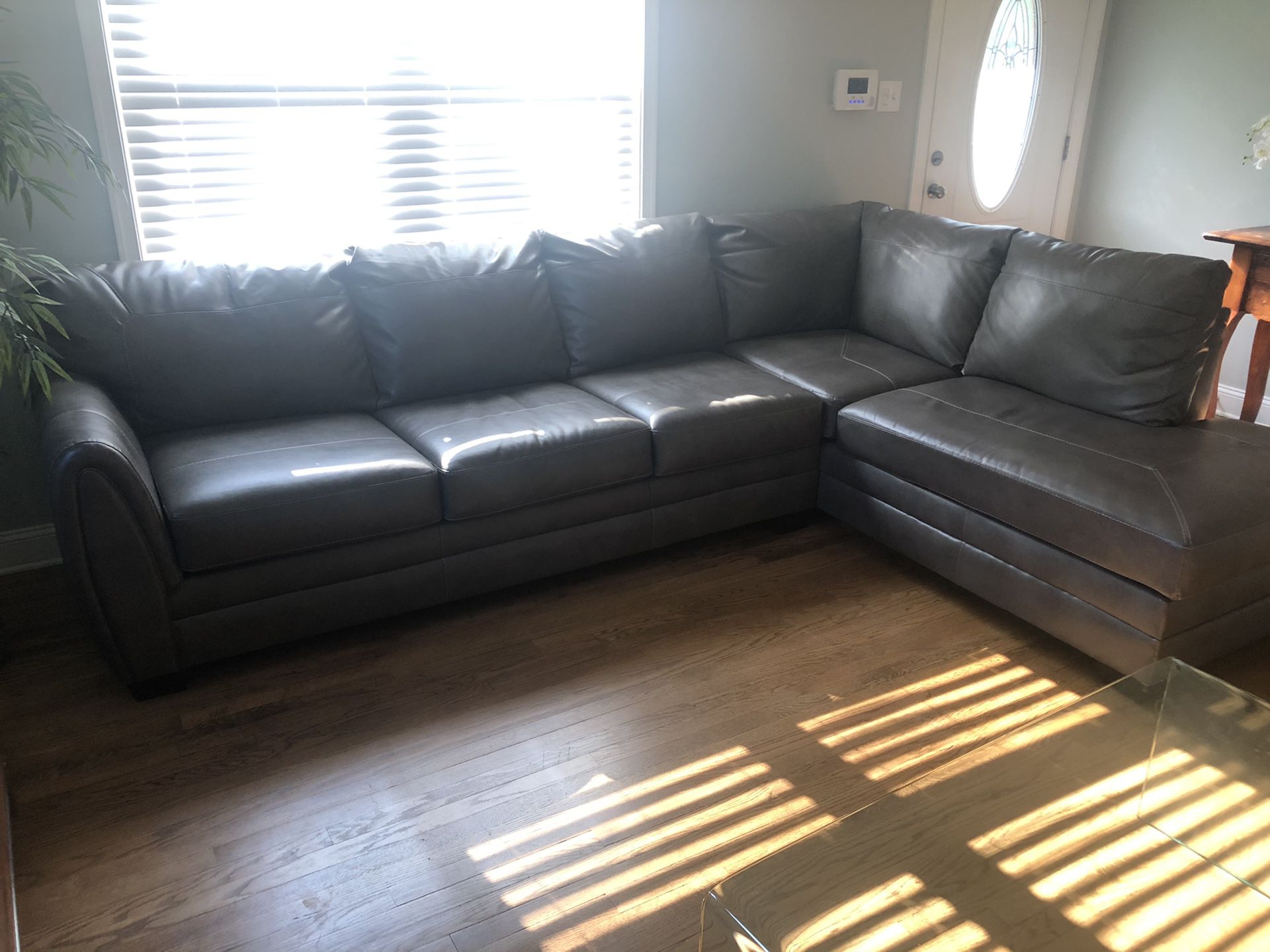 Large two piece sectional sofa