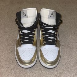 Gold Jordan 1s