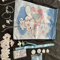 New Cinnamon Roll Backpack With All Accessories Included