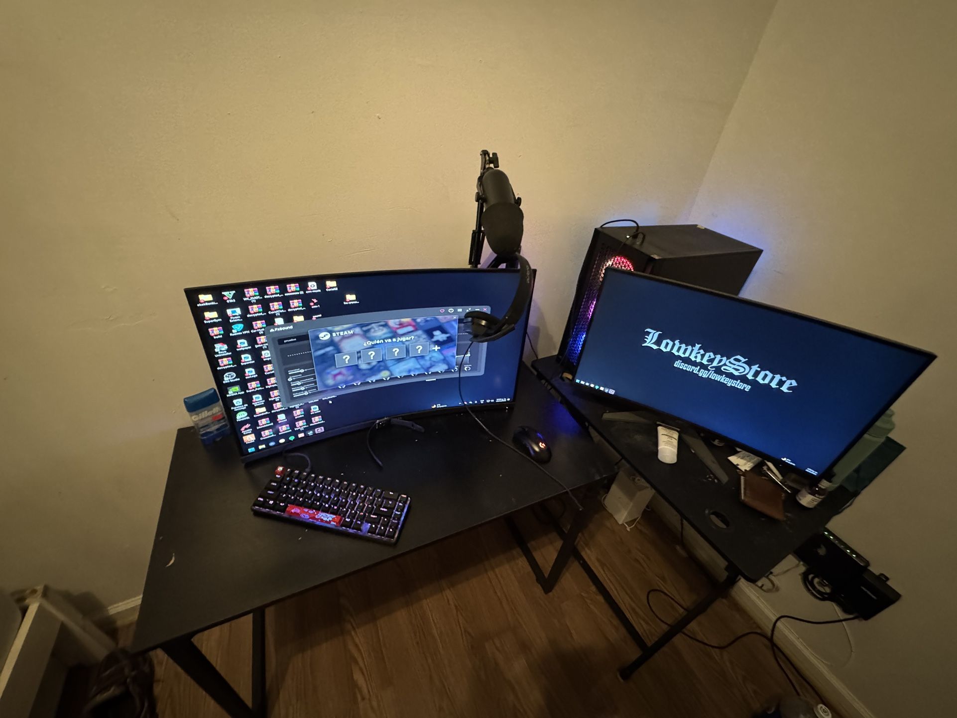 Pc Gamer+ 2 Monitor 165 Both + Mouse And Keyboard