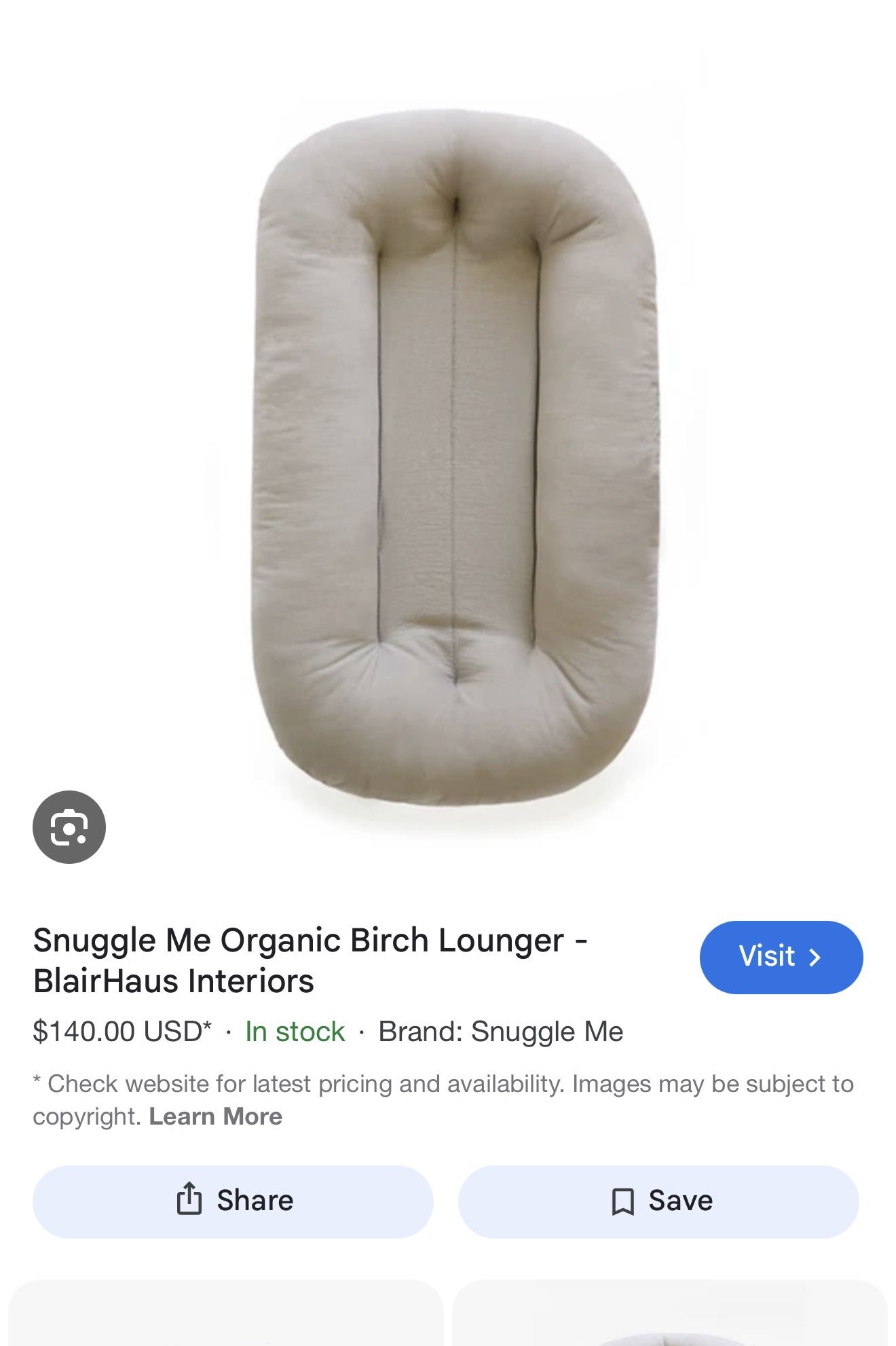 Snuggle Me Lounger Toddler