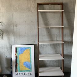 Cb2 Solid Wood Ladder Shelf 