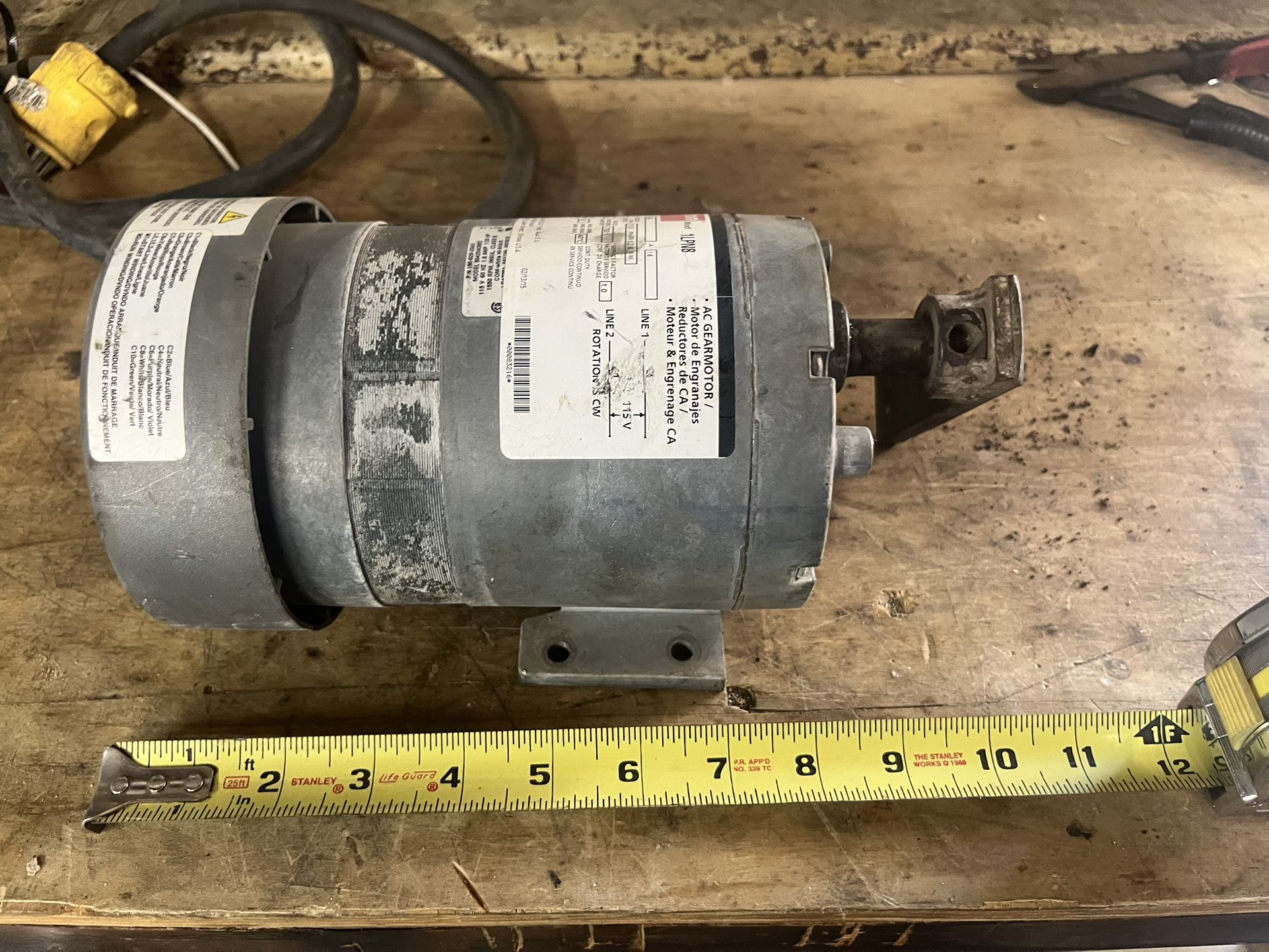 Gear Motor 115 Volt 2rpm