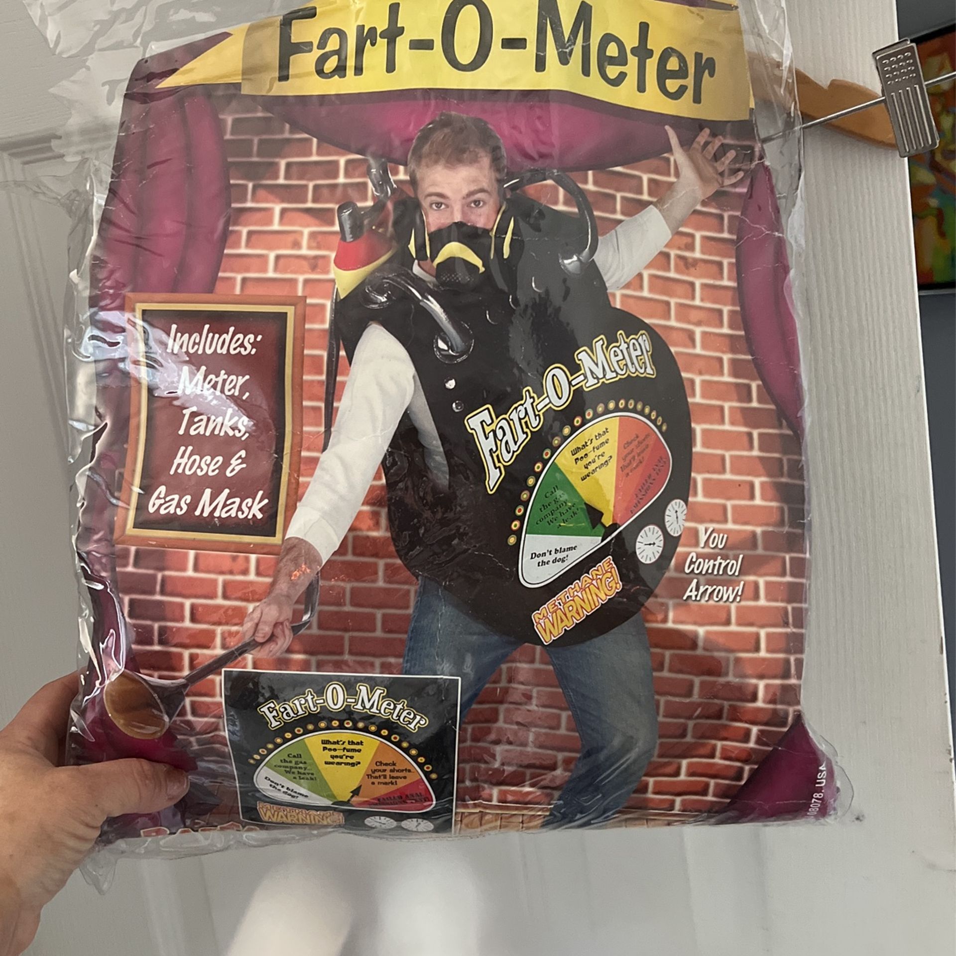 Brand New Fart Oh Meter Missing Gas Mask - Adult Size One Size Fits Most