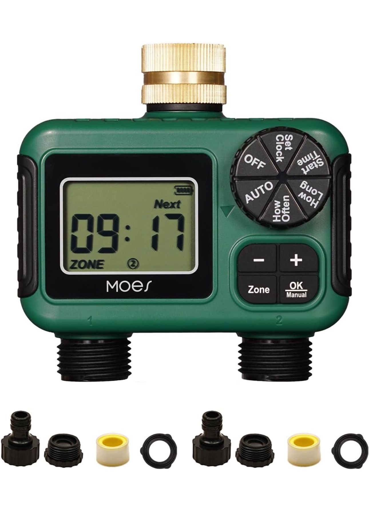 BRAND NEW 2 Outlet Sprinkler Timer for Gardens, Lawns, and Hose Systems