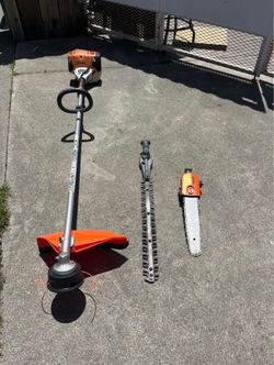 Stihl 3-1 !! Hedge Trimmer , Weedeater and Pole Saw 