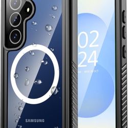 Oterkin Waterproof Case for Samsung Galaxy S25 Plus Case Compatible with MagSafe,Full Body Protective Rugged Galaxy S25 Plus Phone Case with Built-in 