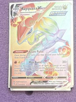Rayquaza VMAX 217/203 Rainbow Rare Pokemon Card