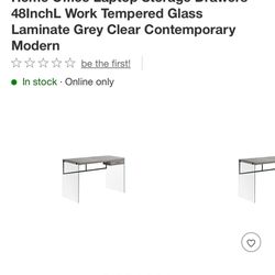 New Glass/Wood Desk