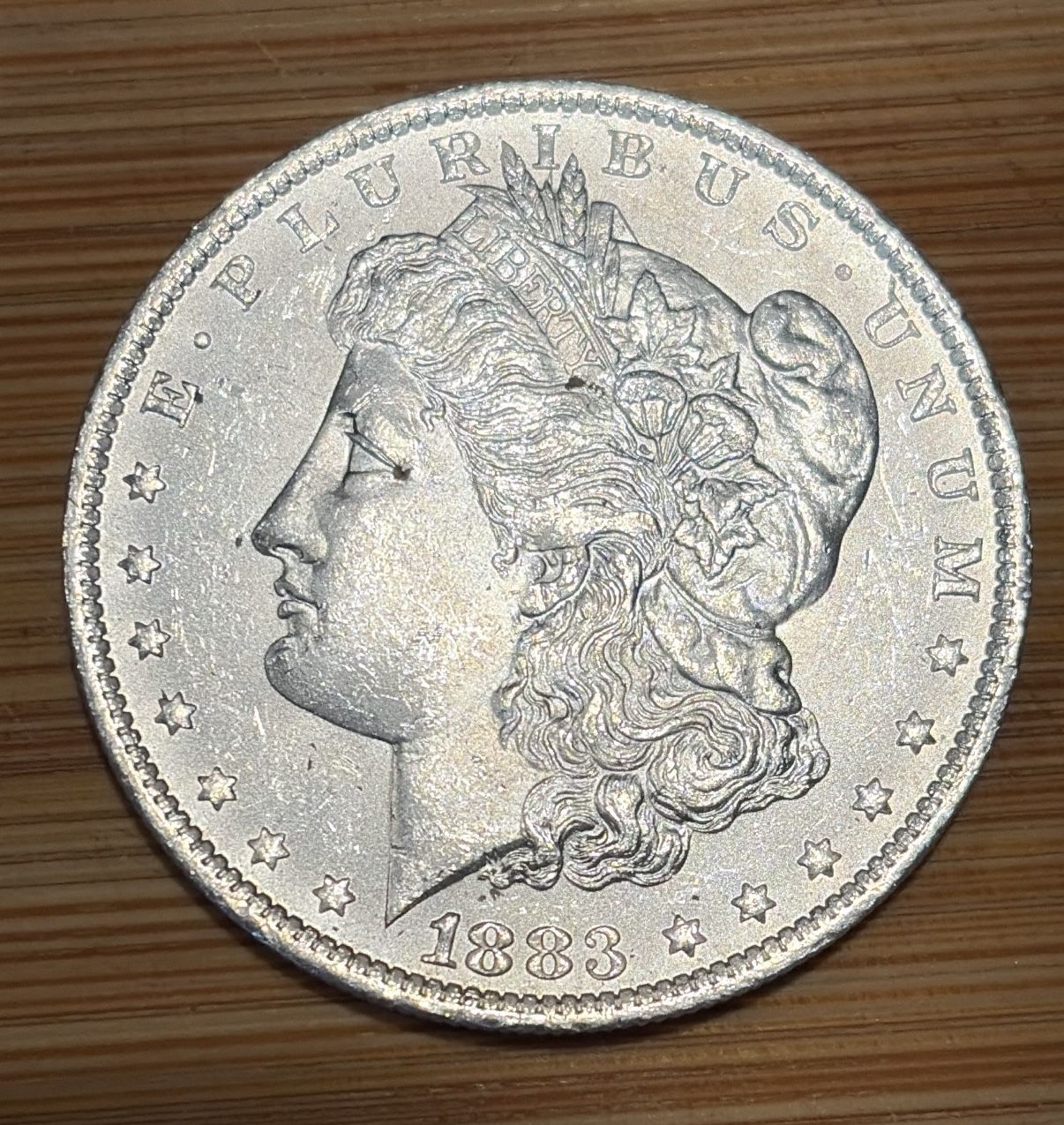 1883-O GORGEOUS UNC HIGH MS MORGAN DOLLAR 90% SILVER NICE CARTWHEELS