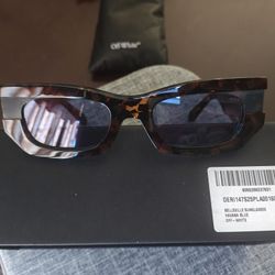 Off-White Belleville Havana Blue Sunglasses 😎