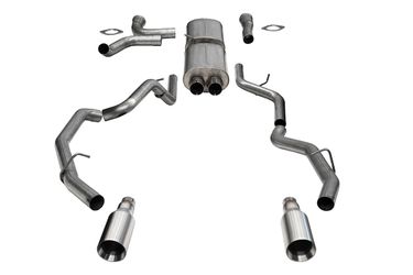 CORSA Sport Cat-Back 2025+ RAM 1500 RHO - Satin Polished Tips