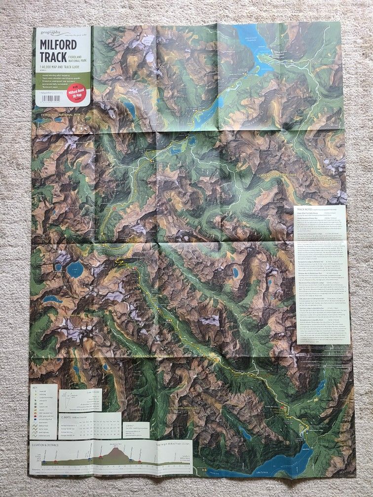 Trail Map: New Zealand, Milford Track