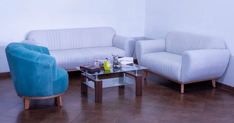 Modern Living Room Sofa Set with Accent Chairs