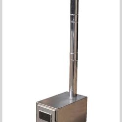 Portable Tent Heating Stove Fire Wood Heater Camping Cooking BBQ Burning Stove