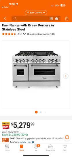 6 burner stove and grill