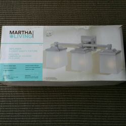 Martha Stewart New Living Skyland 3 Light Vanity Fixture