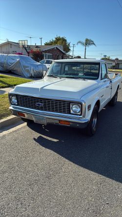 Chevy C10 white long bed