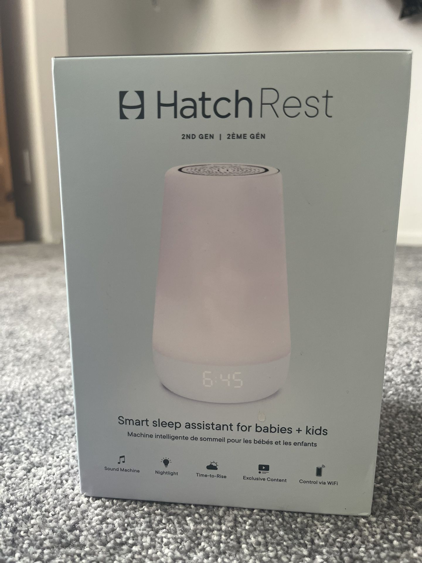 HATCH REST 2nd GEN All-In-One Portable Sound Machine. BRAND NEW//OPEN BOX//NEVER USED