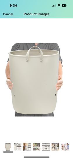 Dual Use Waterproof Storage Basket, White Storage Basket