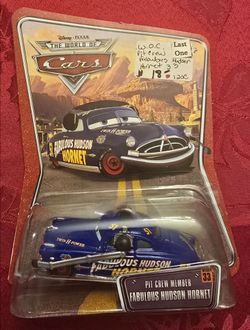 Disney Pixar Cars Pit Crew Member Fabulous Hudson Hornet #33 World Of Cars