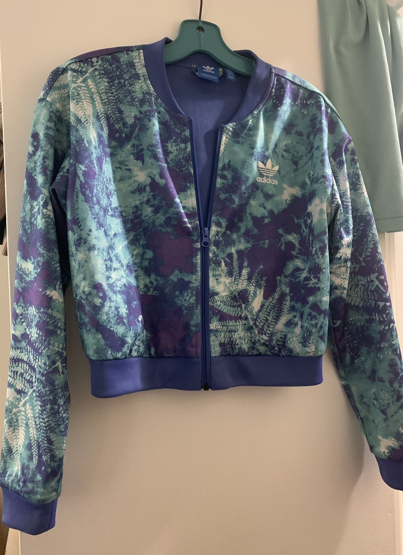 Womens Adidas Bomber Cropped Jacket