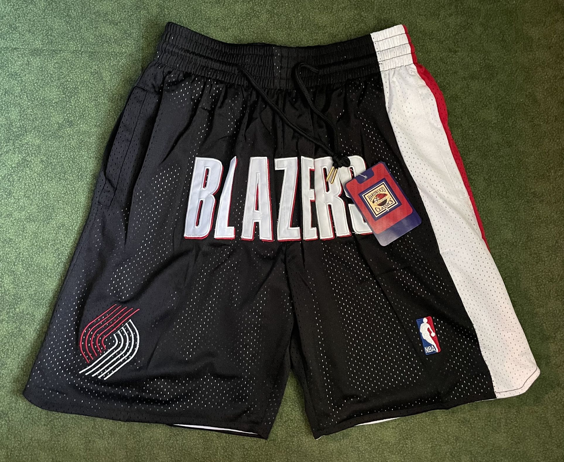 PORTLAND TRAILBLAZERS JUST DON NBA BASKETBALL SHORTS BRAND NEW WITH TAGS SIZE SMALL 