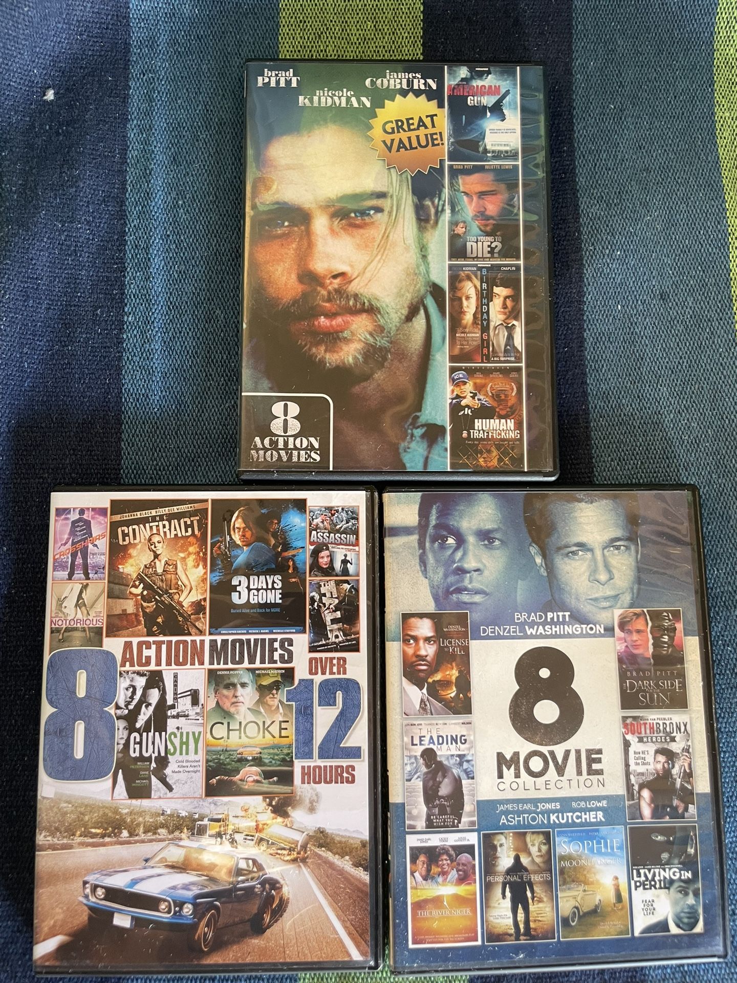 🎬 Action Movie Mega DVD Bundle – 3 Sets, 16 Movies Total – Fast-Paced Action Collection - $5