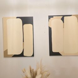 Hand Made Painting PAIR Large 40x60 