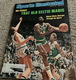 Sports Illustrated Magazine NBA Playoffs Celtics Spurs April 25 1977