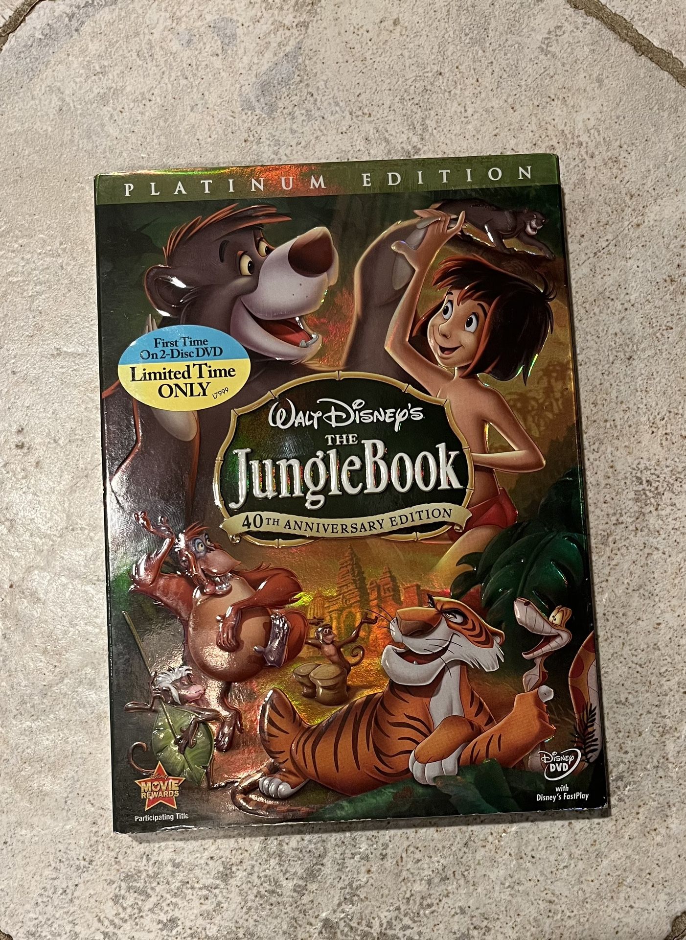 The Jungle Book - 40th Anniversary Platinum Edition (DVD 2 Disc Set) SEALED