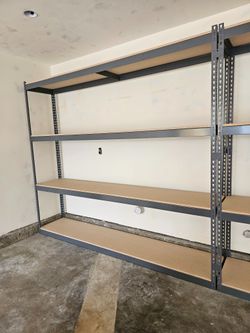 Warehouse Shelving 96 in W x 18 in D and Garage Storage 4 Tier Rack Stronger Than Homedepot Lowes And Costco Delivery Available