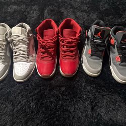 3 Pairs of Jordans (1) (4) (11)