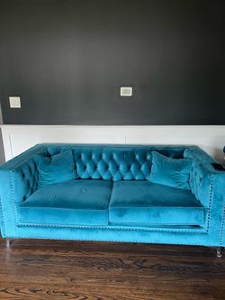 Teal 2 piece furniture for sale
