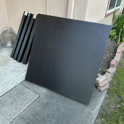 FREE! Counter height black square dining table in great condition - seats 4