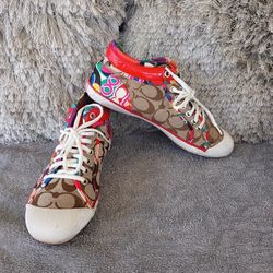 Coach Zorra Signature C Logo Sneakers, size women 7.5