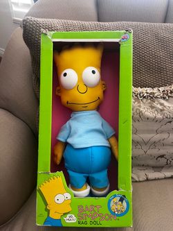BART Simpson 18” rag doll by Dandee 1990