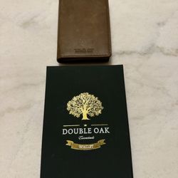 MEN’S LEATHER WALLET, RFID BLOCKING, BI-FOLD, DOUBLE OAK BRAND