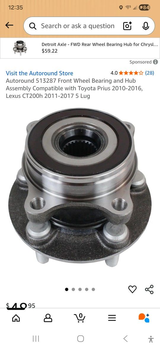 Autoround TOYOTA FRONT WHEEL BEARING