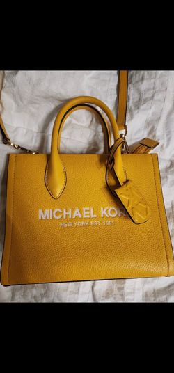 Mustard yellow Michael Kors Satchel