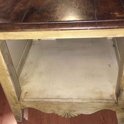 Rustic Wood Vintage Stained End table night stand