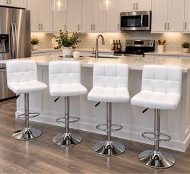 4 brand new white bar stools chairs chair bar stool