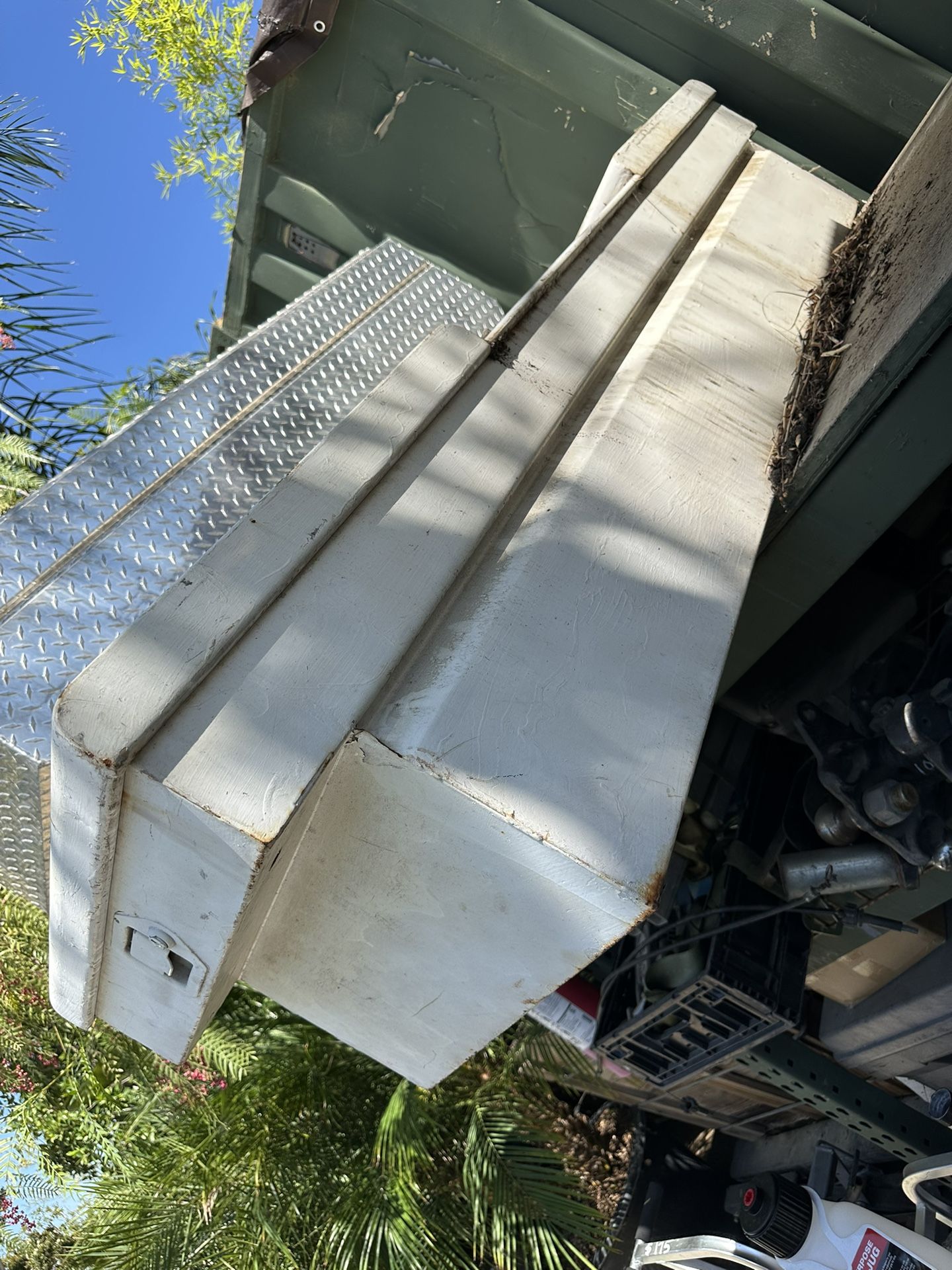 White Toolbox 62” For Full Size Truck