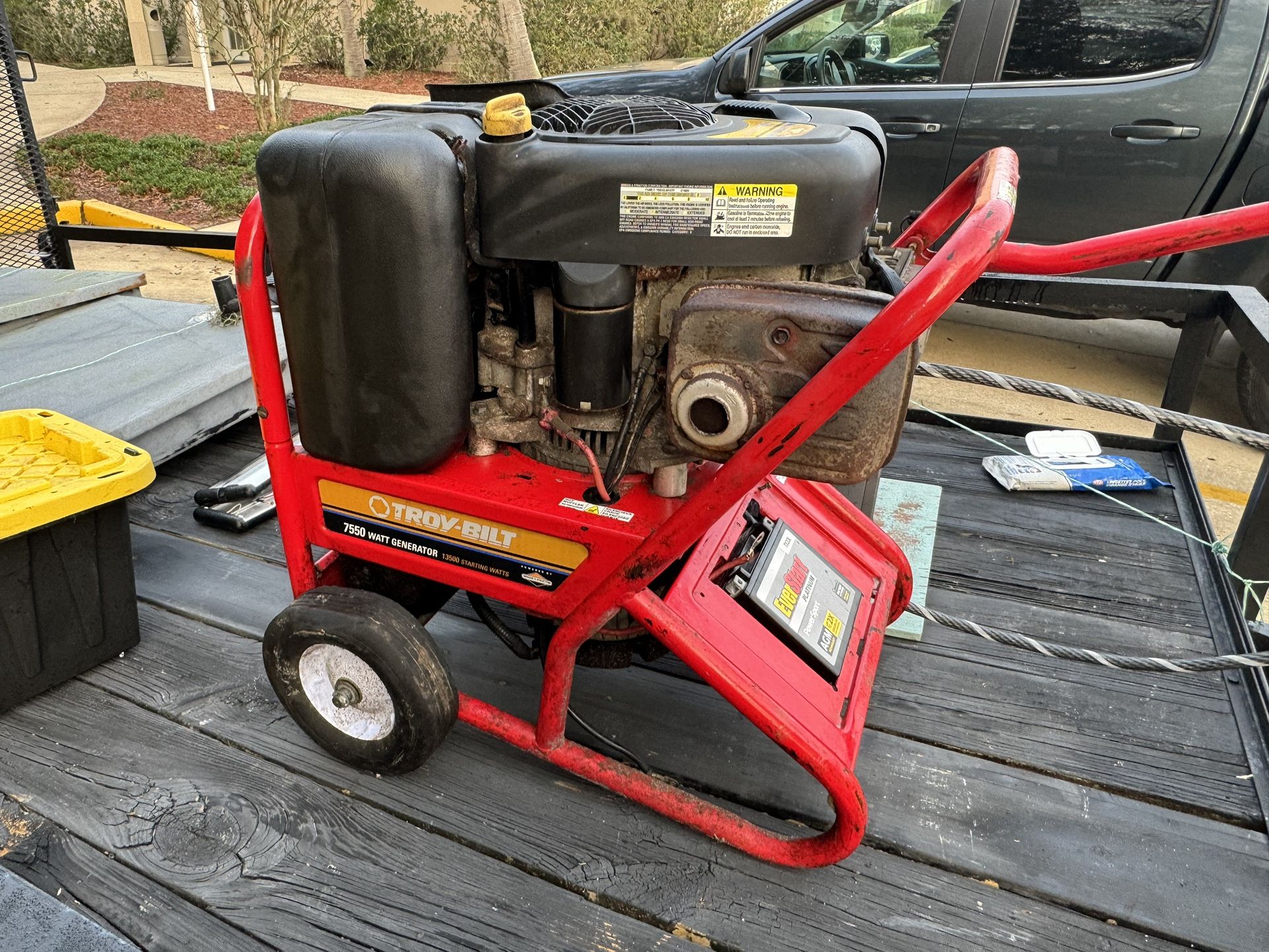 Generator Troy-bilt Electric Start13,500 Starting Watt 7550 Continuous 