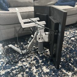 Dual 24″ Samsung Monitors + Adjustable Gas-Spring Desk Stand – Perfect Condition