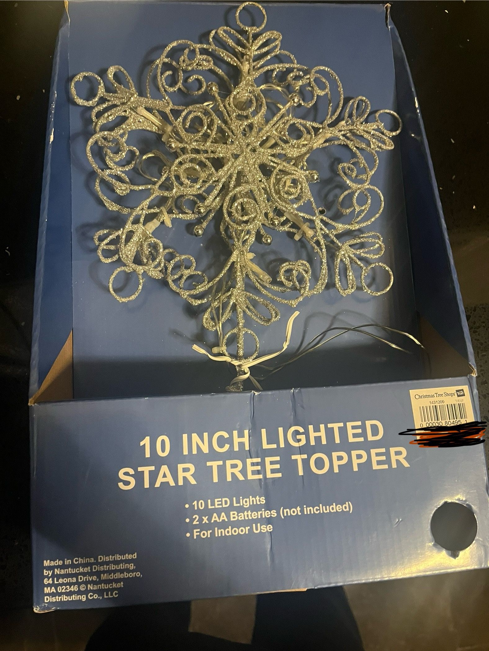 Lighted Christmas Tree Topper