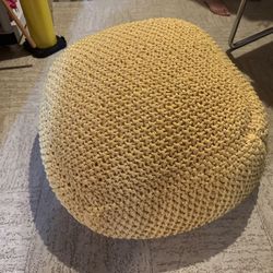 Floor Yellow Pouf
