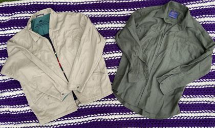 Men’s Medium Pendleton jacket and button up